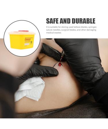 Lurrose Razor Blade Dispenser - Safe Storage for Used Blades | Barber Shop Disposal Case - Buy Online on GoSupps.com