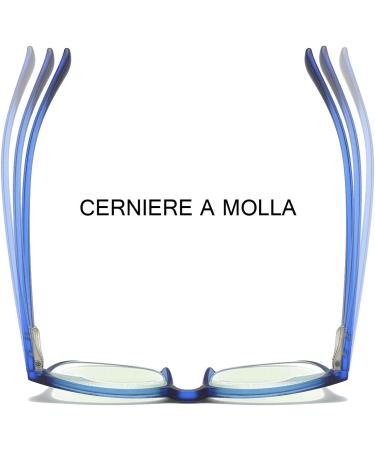 MMOWW 2-Pack Reading Glasses for Men & Women - Anti-Blue Light Computer Glasses with Spring Hinges (Gray & Blue 1.5x) - Buy Online on GoSupps.com