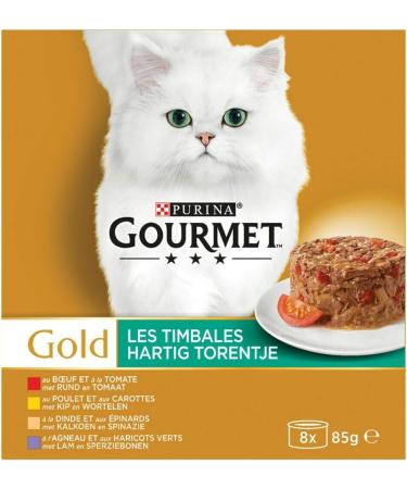 Purina Gourmet Gold Savory Tower 8 x 85 g - Buy Online on GoSupps.com