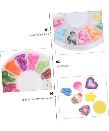 FRCOLOR 24 Boxes Soft Pottery Craft Patch Resin Charms for Crafts Craft Making Patch Fruit Slices Clay Beads for Jewelry Nail Decorations Diy 3d Polymer Clay Bulk Nail Flakes - Buy Online on GoSupps.com