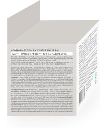 Toner Pads for Dry Dull Sensitive Skin Korean #OOTD Retinol Ceramides Strengthen Skin Barrier Smoothing Hydrating Toner Pad 70Pads 4.05oz 120ml Toner Pads With Fermented Rice Extract - Buy Online on GoSupps.com