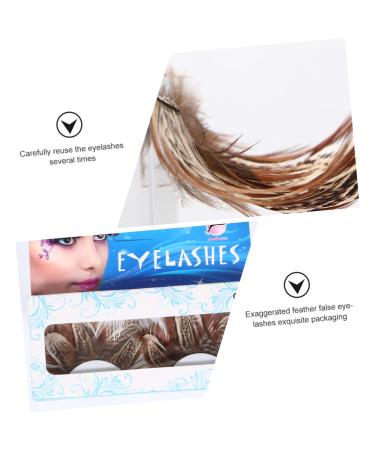 Shop 3 Pairs Fluffy Volume Yellow Crossed Cluster Eyelashes - Perfect for Theatre Costumes | International Shipping Available - Buy Online on GoSupps.com