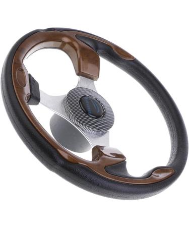 Dolity 12.6-inch Aluminum Alloy Boat Pontoon Steering Wheel | 3 Spoke 3/4 Shaft PU Carbon Fiber | Marine Accessories for Boats, Vessels, Yachts - Buy Online on GoSupps.com