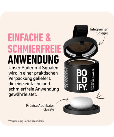 Boldify Approach Powder | Instant Scatter Hair Repair for Thinning & Gray Roots | 48-Hour Formula | Copper Brown 10g - Spread-Free Hair Solution - Buy Online on GoSupps.com