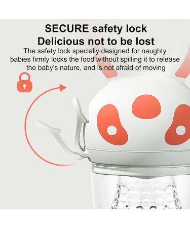 Baby Fruit Feeder - Silicone Portable Pacifier for Babies 6-12 Months with Handle & Cover - Blue Fruit Snuller - Buy Online on GoSupps.com