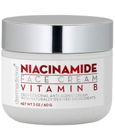 Natural Niacinamide Ultimate Strength Vitamin B Cream for Face | Nourishing Moisturizer w/Vitamin B Retinol Grapeseed Extract Hyaluronic Acid | Helps Smooth the Appearance of Fine Lines and Wrinkl