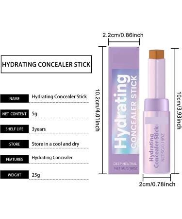 Stick Correcteur de Contour Deep Shade - Aspect 3D Naturel Couvre Les Cernes Teint Uniforme Application Facile Finition Sans Couture(2PCS) - Buy Online on GoSupps.com