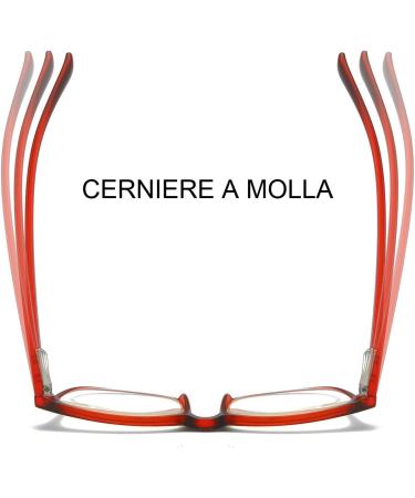 MMOWW 2-Pack Reading Glasses for Men & Women - Anti-Blue Light Computer Glasses with Spring Hinges (Red + Dark Blue 1.5x) - Stylish & Comfortable - Buy Online on GoSupps.com