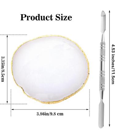 Sibba Resin Nail Art Palette with Stirring Rod - 2 in 1 Painting Palette and Gold Edge Holder - Buy Online on GoSupps.com