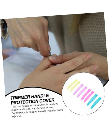 Housoutil 4 Pairs Cuticle Nipper Handle Sleeve Scissors Handle Tip Embroidery Scissors Nail Scissors Sewing Scissors Scissors Sleeve Lopper Pruner Silica Gel Embroidered - Buy Online on GoSupps.com