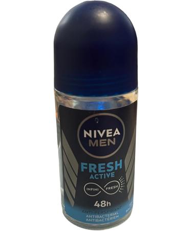  NIVEA NIVEA Men Fresh Active Pack of 6 roll-on deodorants 50ml - Buy Online on GoSupps.com