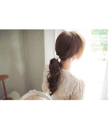 Yueton 10pcs Little Daisy Flower Hair Clips - White | Bride Head-wear Bobby Pin Alligator Clip Barrettes for Women - Buy Online on GoSupps.com