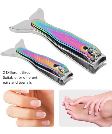 Nail Clippers Long Handle 2 Sizes Ergonomic Design Fingernail Toenail Clippers - Buy Online on GoSupps.com
