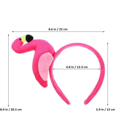 ABOOFAN Flamingo Headband Creative Plush Hawaii Flamingo Headdress Tropical Party Hair Hoop Hat Flamingo Costume Hair Accessories for Girls Women - Buy Online on GoSupps.com