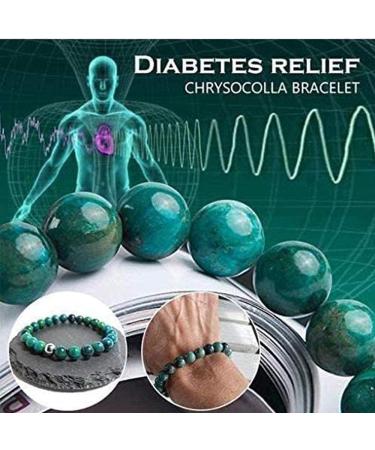 Diabetes Relief Chrysocolla Bracelet Chrysocolla Natural Bracelet Crystal Energy Gemstone Handcrafted 8mm Natural Chrysocolla Crystal Energy Beaded Bracelets (6pcs) - Buy Online on GoSupps.com