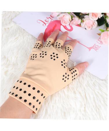 FRCOLOR Magnetic Therapy Gloves - 2 Pairs Half Finger Typing Gloves for Carpal Tunnel Relief & Work Comfort - Buy Online on GoSupps.com