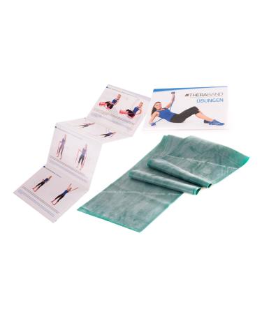 Theraband Original fitness band - 2.5m Resistance Band for full body training strength & flexibility - ideal for physiotherapy fitness & sports green - Buy Online on GoSupps.com