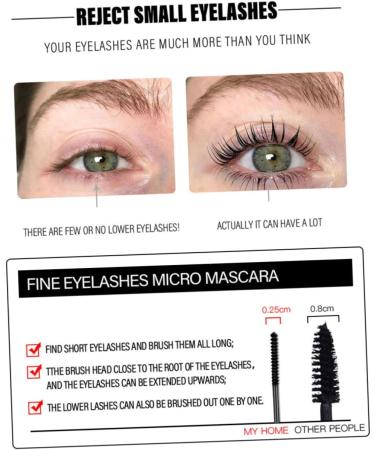 Healvian Extra Fine Mascara Eyelash Mascara Waterproof Lady Mascara Washable Mascara Curling Mascara 1 g (Pack of 1) Assorted Color - Buy Online on GoSupps.com