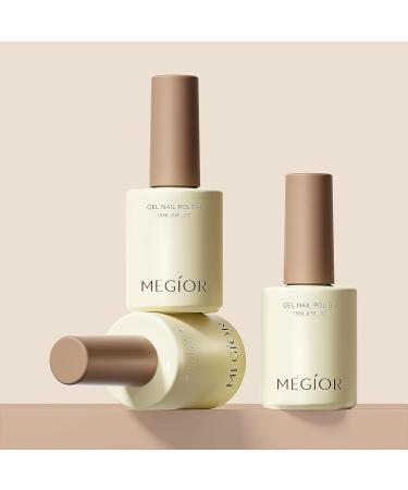 MEGIOR Milkshake Gel Nail Polish 15ml Gel Polish High Gloss Soak Off UV LED Nail Gel Polish for Nail Art Manicure Salon DIY Home Gift for Girls - Buy Online on GoSupps.com