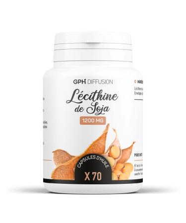 Soy Lecithin Oil - 1200 mg - 70 capsules