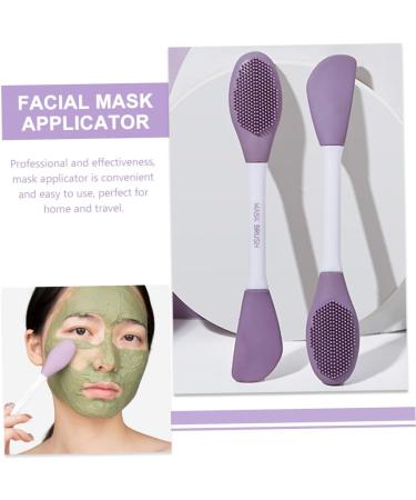 NUSITOU Mud Applicator Clay Brush Facial Scrubber for Face Applier Applicator Tool Cleaning Scrubber Face Scrubber Face Wash Brush Silicone Scrubber Plastic Double Sided - Buy Online on GoSupps.com