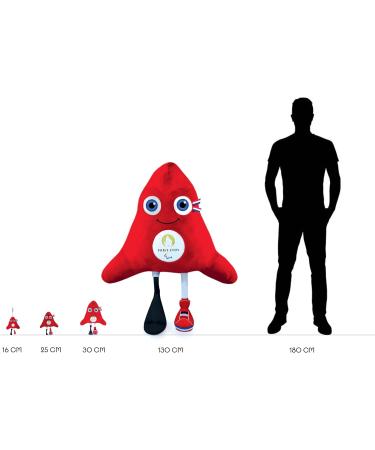 Doudou et Compagnie JO2411 Olympic & Paralympic Mascot 25 cm - Red Para Bag | International Shipping Available - Buy Online on GoSupps.com