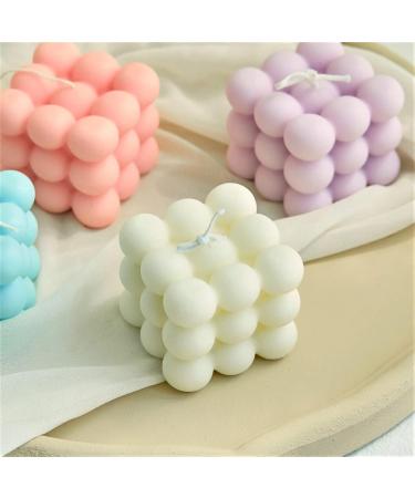 Buy Small Blue Bubble Cube Candle - Aromatherapy Soy Wax Scented Candle for Relaxation | Perfect Birthday Gift 1PC - Buy Online on GoSupps.com