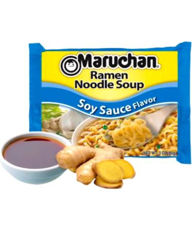 Ja Cor Instant Ramen Noodle Soup Soy Sauce Flavor Noodles 3 oz Bulk Pack Bundle with 1-Set of Reusable Stainless Steel Chopsticks (24 Individual Packs) - Buy Online on GoSupps.com