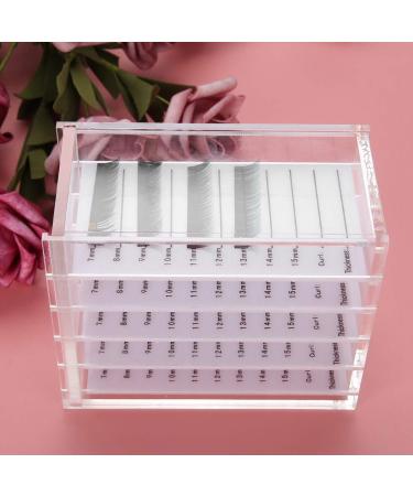 Shop Premium Lash Storage Organizer - 5 Layer Plastic Box for False Eyelashes | Ideal Eyelash Extension Tools & Pallet Holder - Buy Online on GoSupps.com