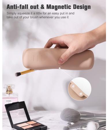 FERYES Travel Makeup Brush Holder Set - Large 4-Piece Brush Organizer for Easy Packing & Travel - Buy Online on GoSupps.com