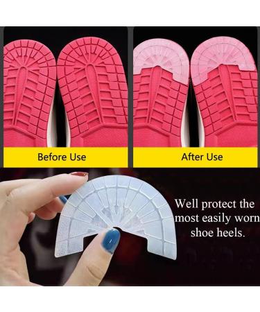 Buy Sole Protector for Sneakers | Strong Self-Adhesive Repair Plates for Air Jordan | Non-Slip Heel Pad | Transparent | Men's & Women's Size 11-12 - Buy Online on GoSupps.com
