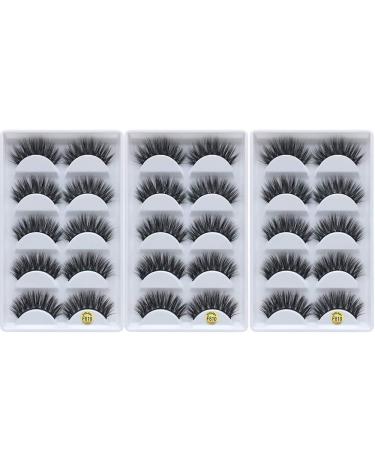 3D Mink Lashes Wholesale - Handmade Reusable Luxurious Wispy False Eyelashes - 15 Pairs/3 Pack - F810 - Buy Online on GoSupps.com