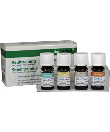 Olfactory Training Set 2 with Essential Oils - Mint Jasmine Thyme & Mandarin | International Shipping - Buy Online on GoSupps.com