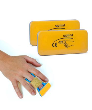 Yellow Splints 3-Size Pack for Finger, Neck, Leg, Knee, Foot, Wrist, Hand, Arm Injuries with Handbag - Buy Online on GoSupps.com
