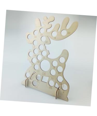 OFFSCH 1pc Xmas Advent Calendar Christmas DIY Advent Calendar Holiday Xmas Chocolate Rack Ornaments Wooden - Buy Online on GoSupps.com