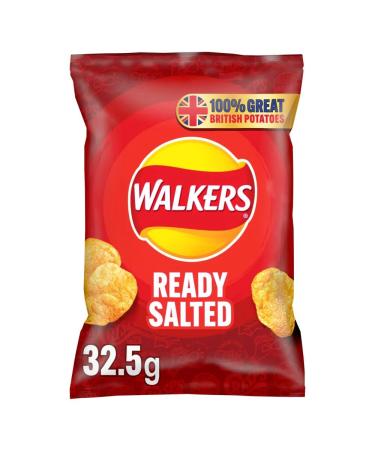 Walkers Ready Salted Crisps 32.5g-Food
