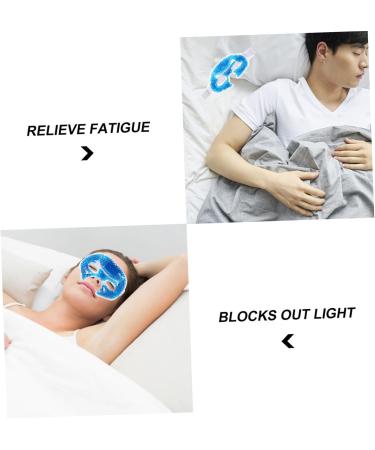 FRCOLOR PVC Shading Puffy Eyes Warm Eye Pads Sleep Eye Girl Beauty Supply Ice Hydro Ice Cooling Eye Ice Eye Valid Gel 20x10.5x0.8cm Blue - Buy Online on GoSupps.com