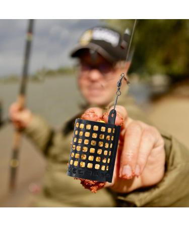 Kaelah Feeding Basket Feeder - 14pcs Fishing Metal Cage with Snap Round Feed Accessories | 10g 15g 30g 50g 60g - Buy Online on GoSupps.com