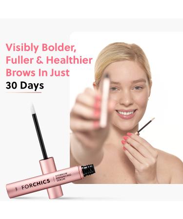 ForChics ForBrow Eyebrow Growth Serum - Natural & Organic Conditioner for Thicker, Fuller Brows | Vegan & Cruelty-Free Formula with Innovative Peptides - Buy Online on GoSupps.com