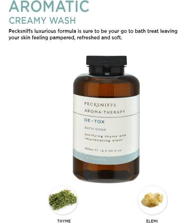 Pecksniff's Aroma Therapy De-Tox Bath Soak Decanter | 500ml - Best International Shipping - Buy Online on GoSupps.com