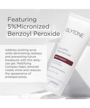 Glytone Acne BPO Treatment Gel - 5% Benzoyl Peroxide - Hydrating Mattifying Formula - 2 fl. oz - Buy Online on GoSupps.com