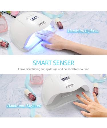 Professional 80W Gel UV LED Nail Lamp Dryer with 4 Timers - Nail Polish Curing Light for Manicure/Pedicure - Nail Art Tools - Buy Online on GoSupps.com