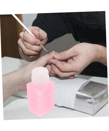 POPETPOP Alcohol Pink Nail Polish Nail Oil Makeup Remover Pump Dispenser Makeup Remover Dispenser Nail Polish Remover Dispenser Powder Pump Bottle Travel Water Dispenser Manicure Plastic 6x5x13cm Pink - Buy Online on GoSupps.com