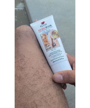 ZeroHair Painless Depilatory Cream for Men & Women | Fast-Acting Hair Removal for Body & Private Parts | 200ml Kachita Spell - Buy Online on GoSupps.com