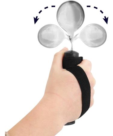 Bendable Spoon for Elderly with Velcro - Adaptive Eating Utensil for Disabled with Easy Grip Handle - Buy Online on GoSupps.com