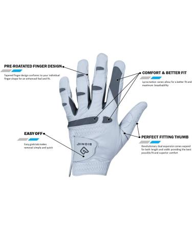 Bionic Gloves - Men's PerformanceGrip Pro Premium Golf Gloves | Durable Cabretta Leather | ML Left - Shop Now! - Buy Online on GoSupps.com