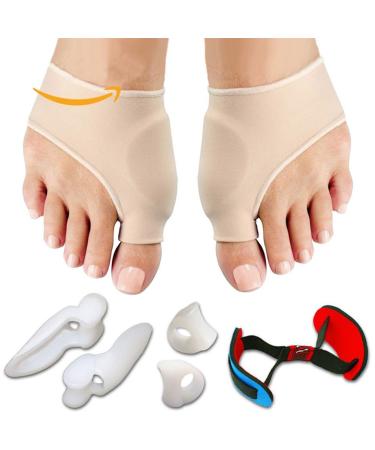 Heryaa Orthopedic Bunion Correction Pedicure Socks Silicone Hallux Valgus Corrector Braces Toes Separator Feet Care Tool