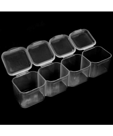 Qwertfeet 56 Grids Storage Tool DIY Organizer Transparent Plastic Removable Rhinestones Nail Art Grid 56 Diamond Storage Box Necklace Beads Display Stand - Buy Online on GoSupps.com