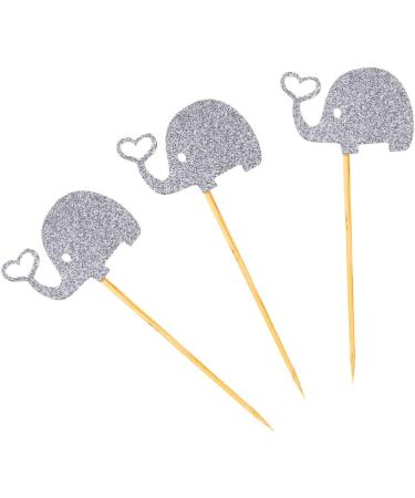 Warmhm 3pcs Cocktail Picks Elephant Cupcake Picks Topper Heart Glitter Picks Food Elephant Cupcake Toppers Gold Glitter Toppers Paper Cups Stick Fruit Topper Heart Wedding Earth Tones Rod - Buy Online on GoSupps.com