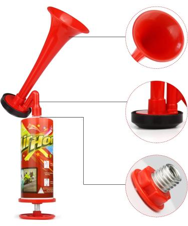 HELESIN Handpush Pump Blast Air Horn - Aluminum Gas-Free Blow Horn for Emergency Warning and Celebrations - 1 PACK - Buy Online on GoSupps.com